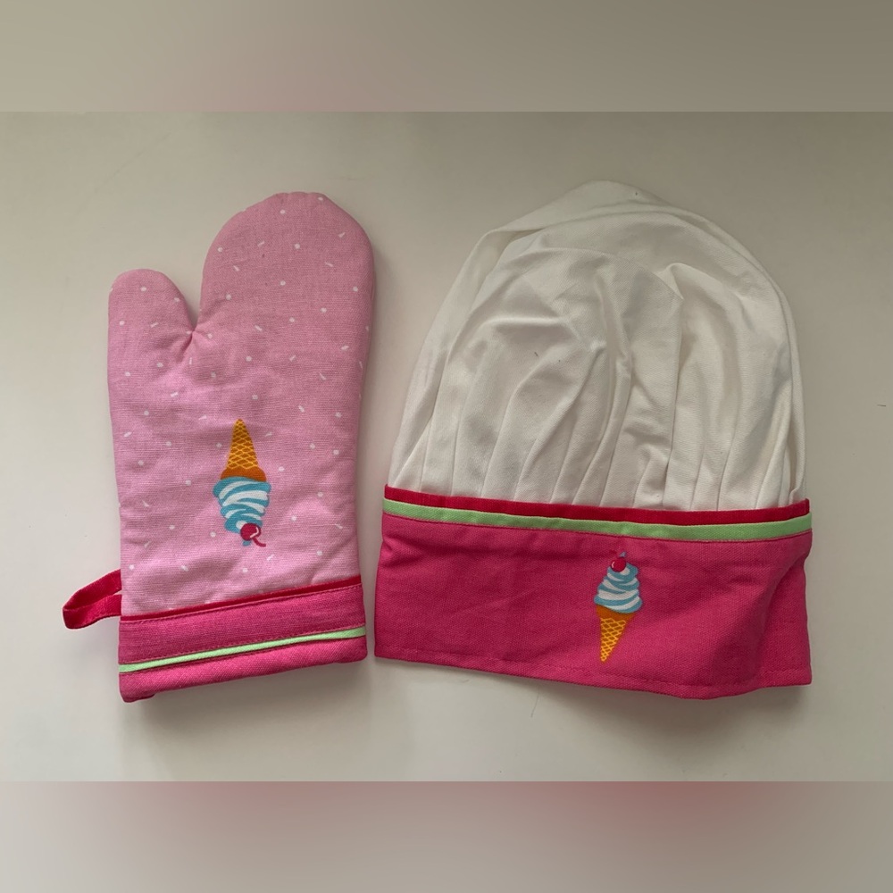 MüKitchen Chef Hat Adjustable Kitchen Cooking Cap And Oven Mitt